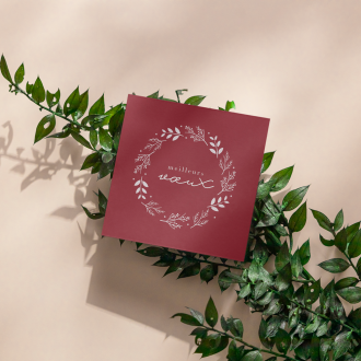 carte de voeux impression sur carte