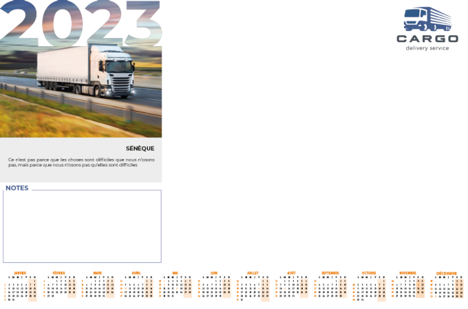 Sous main personnalisable sans rabat 24 feuilles