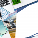 Sous main personnalisable sans rabat 24 feuilles